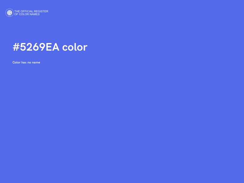 #5269EA color image