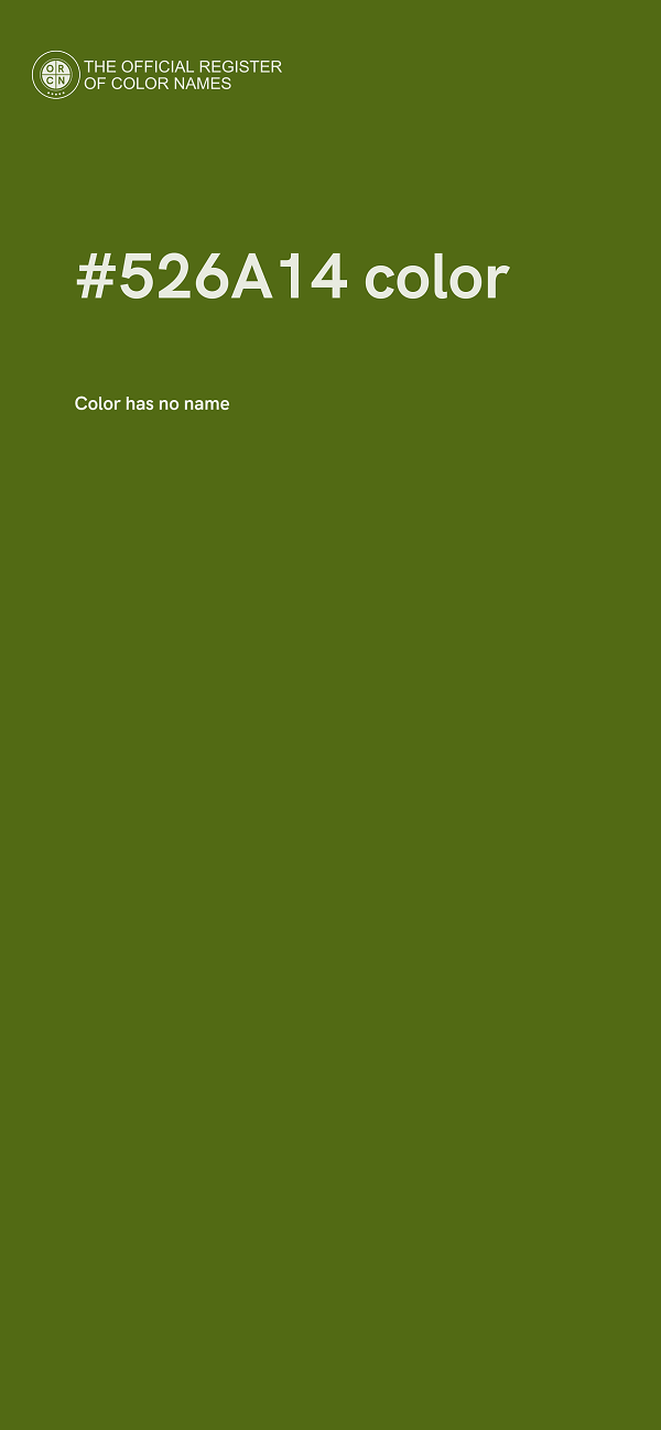 #526A14 color image