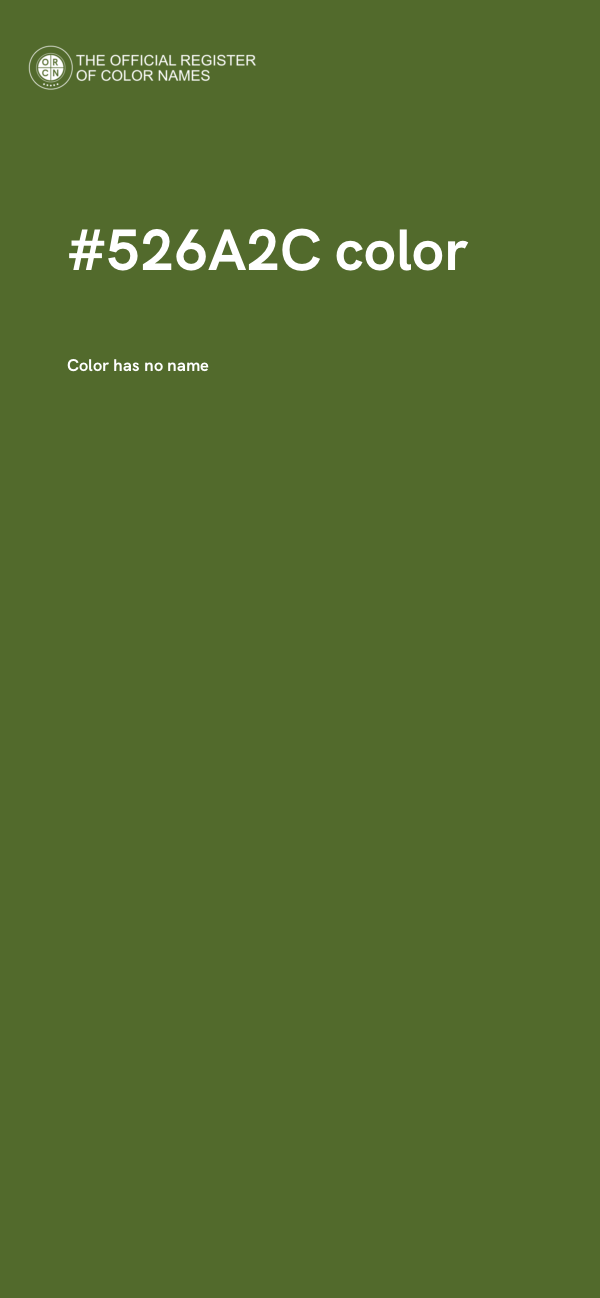 #526A2C color image