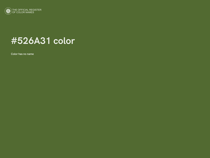#526A31 color image