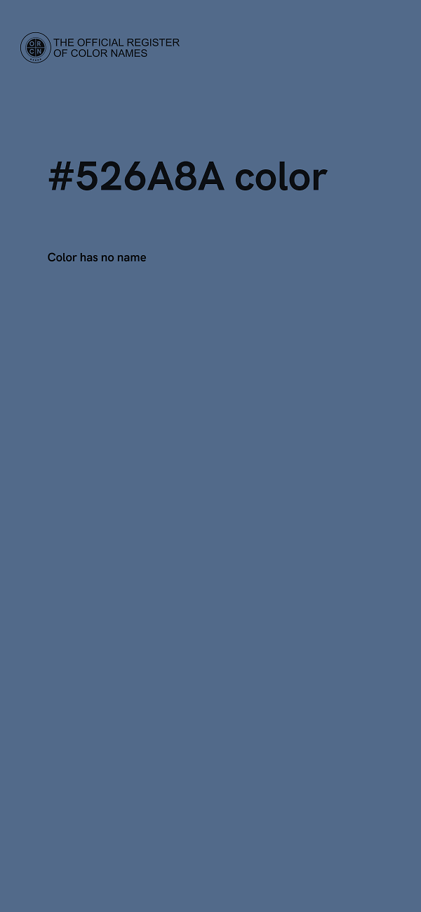 #526A8A color image