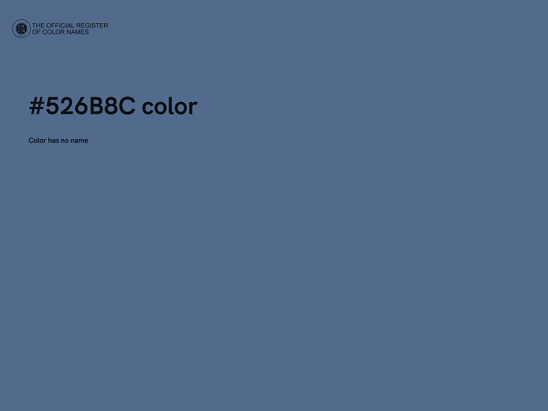 #526B8C color image