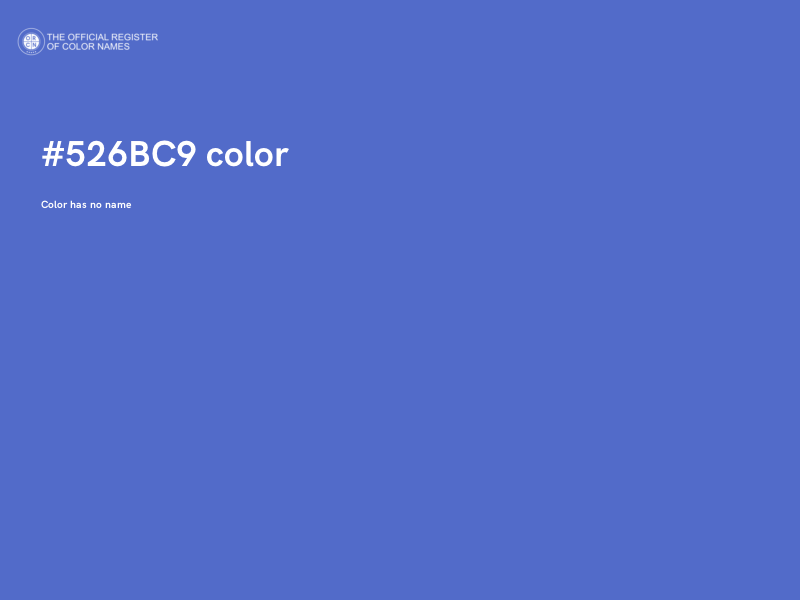#526BC9 color image
