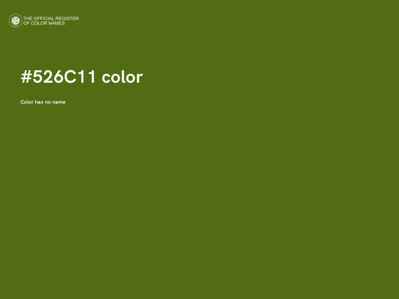#526C11 color image