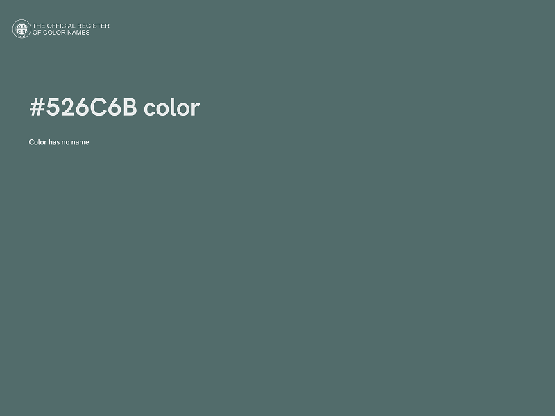 #526C6B color image