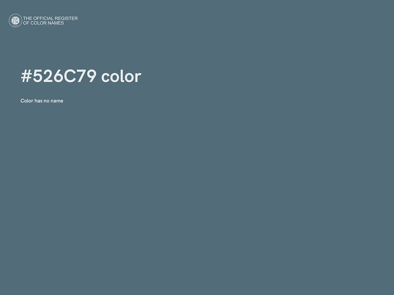 #526C79 color image