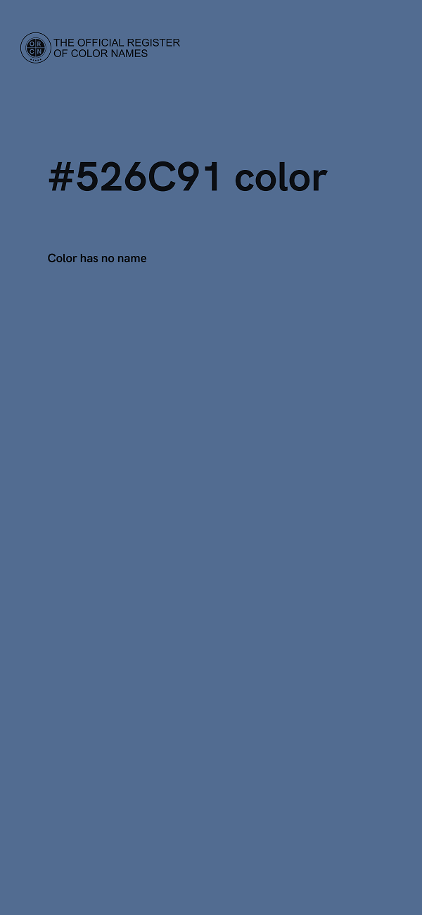 #526C91 color image