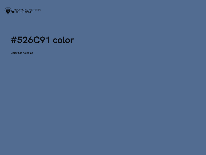 #526C91 color image