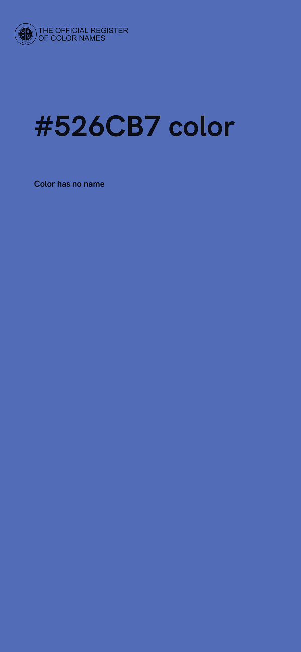 #526CB7 color image
