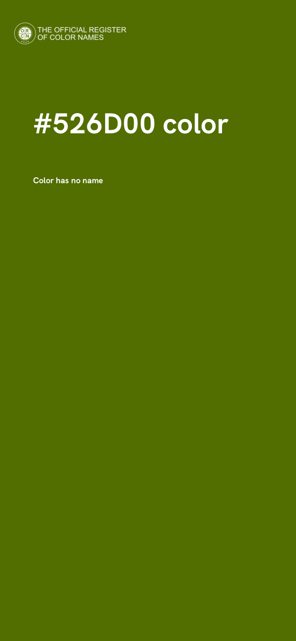 #526D00 color image