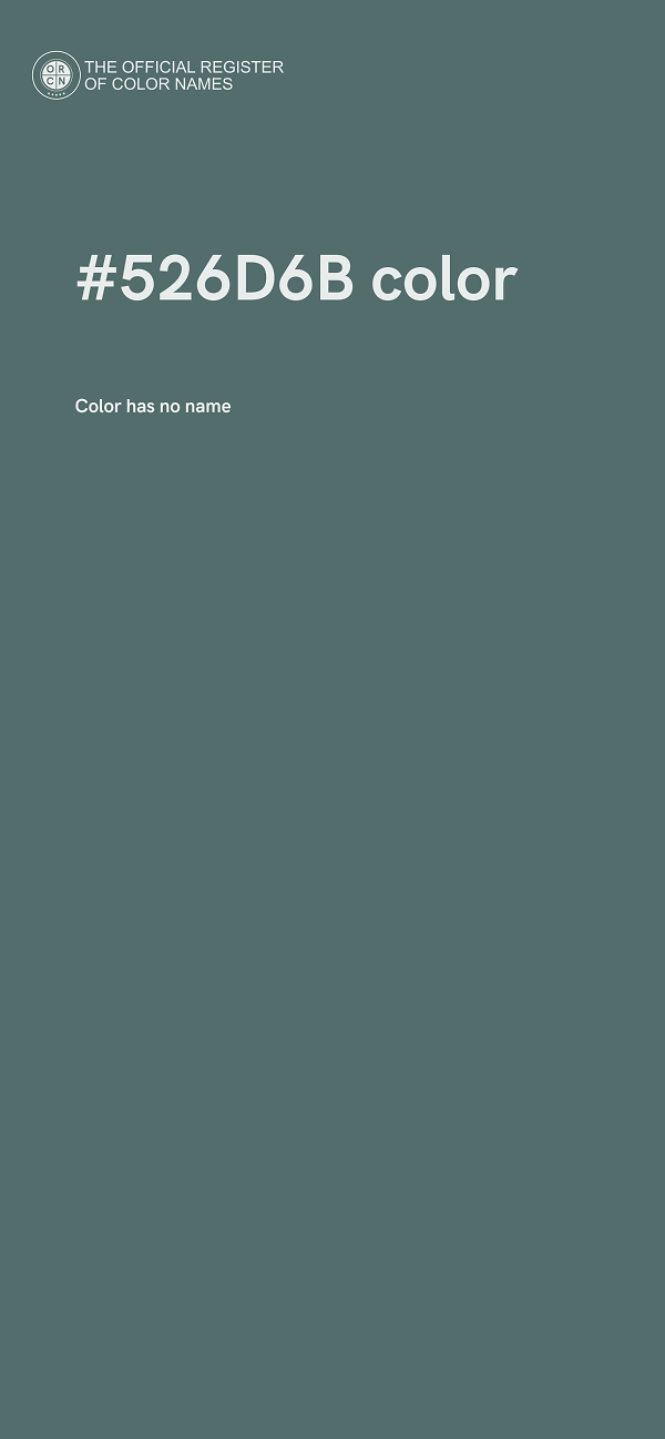 #526D6B color image