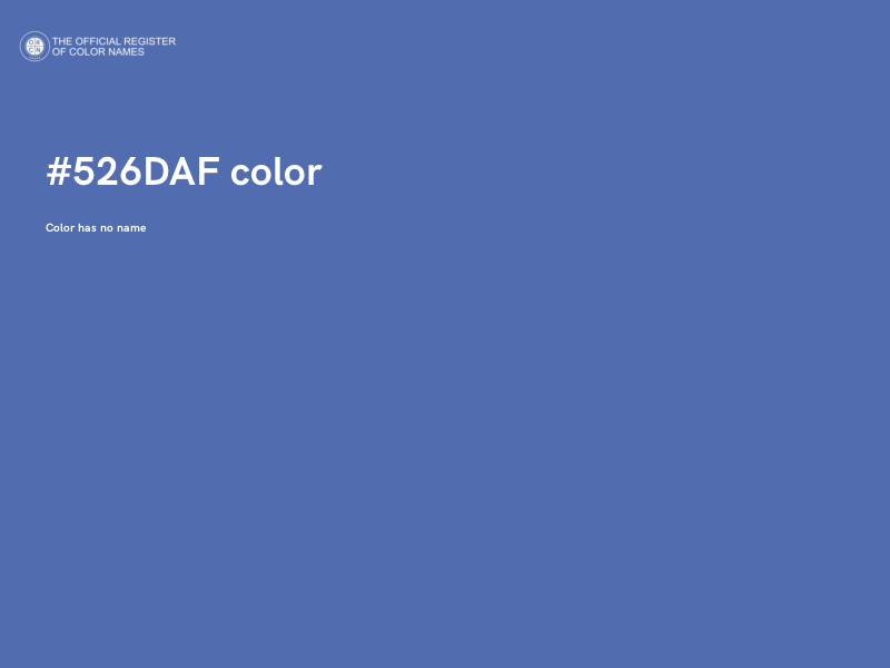 #526DAF color image