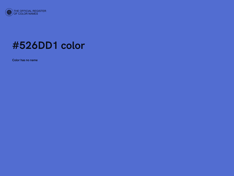 #526DD1 color image