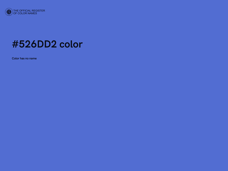 #526DD2 color image