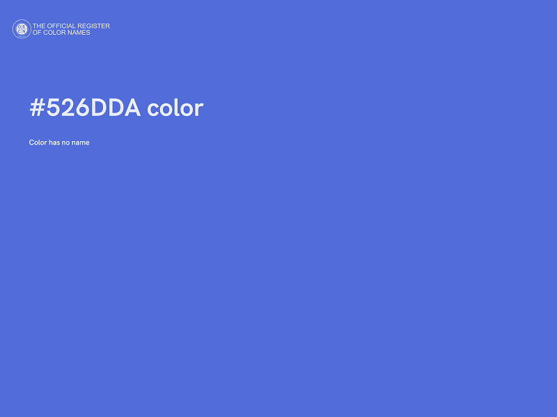 #526DDA color image