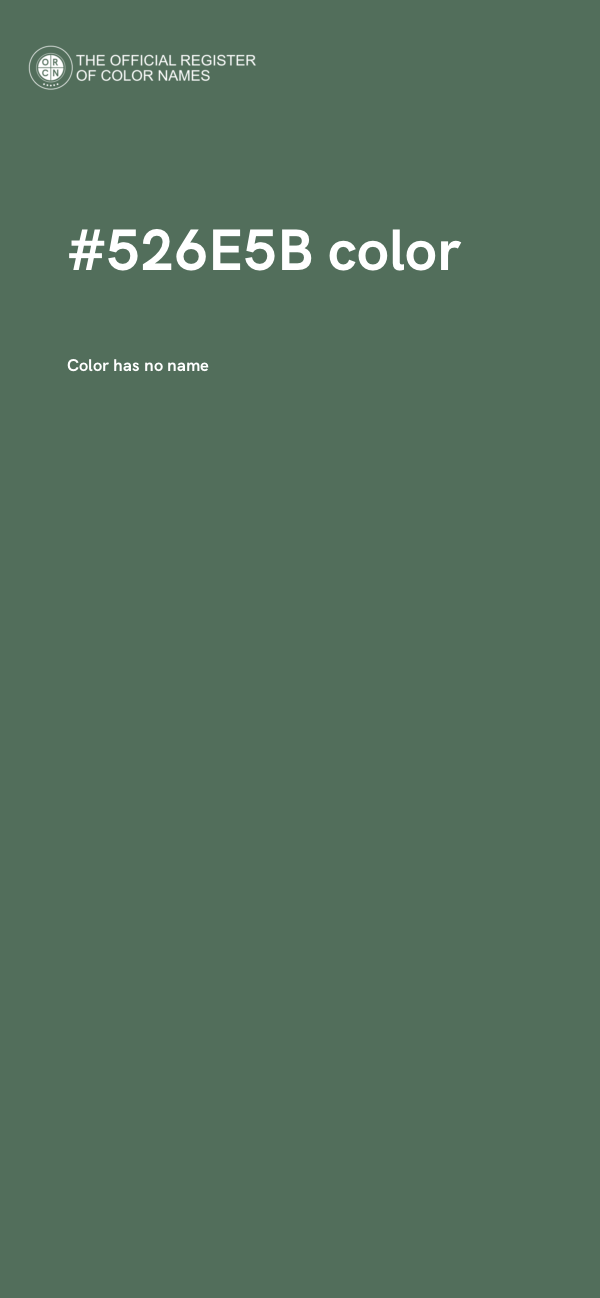 #526E5B color image