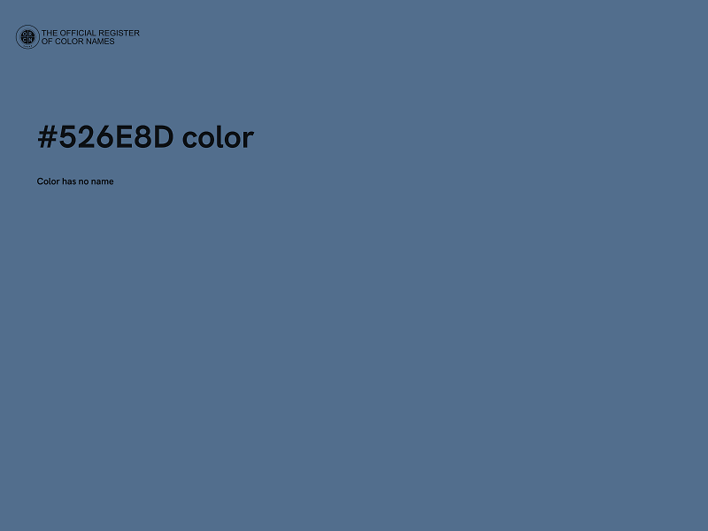 #526E8D color image