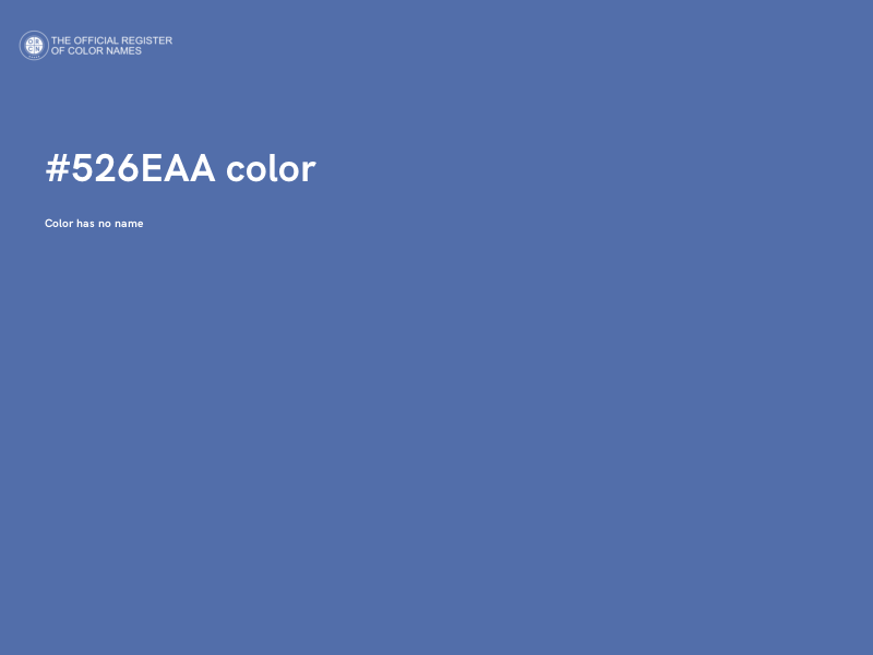 #526EAA color image