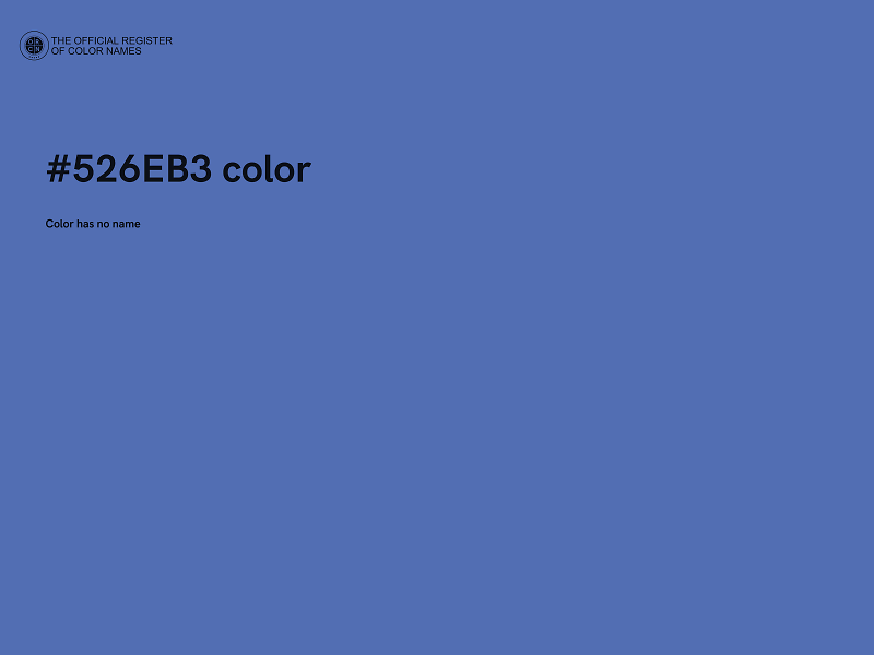 #526EB3 color image