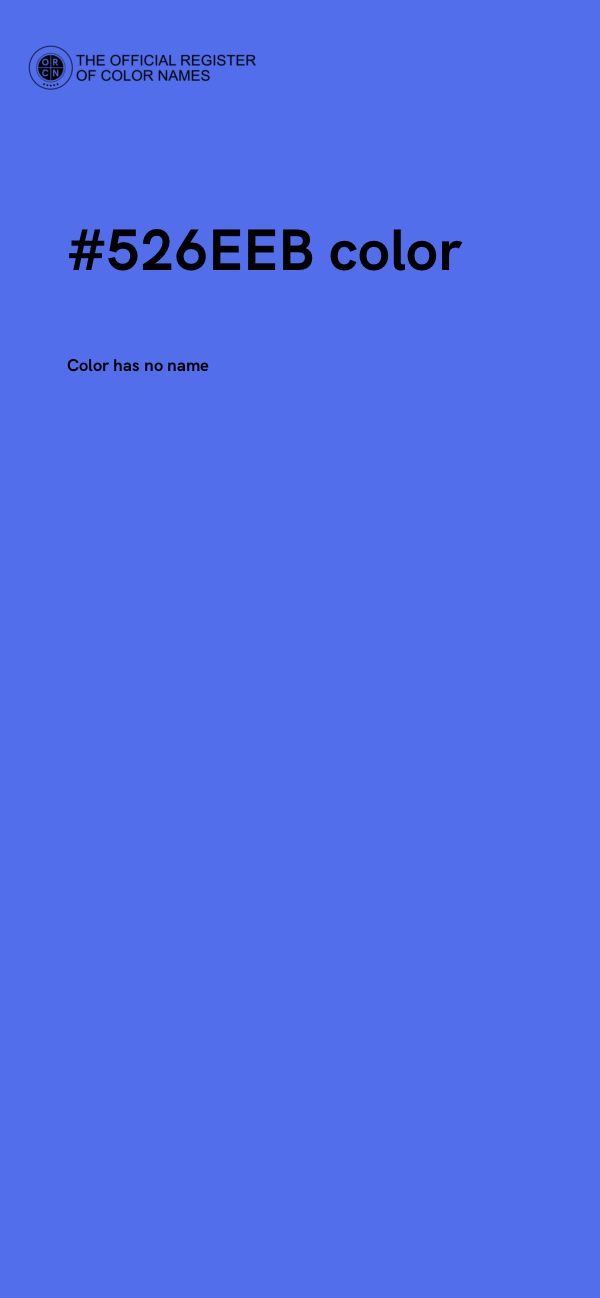 #526EEB color image