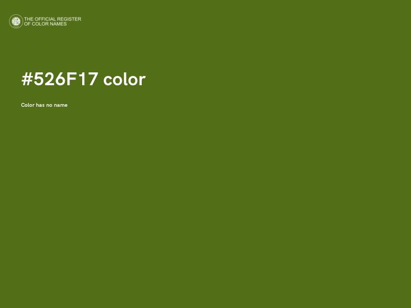 #526F17 color image