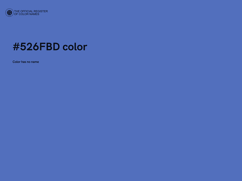 #526FBD color image