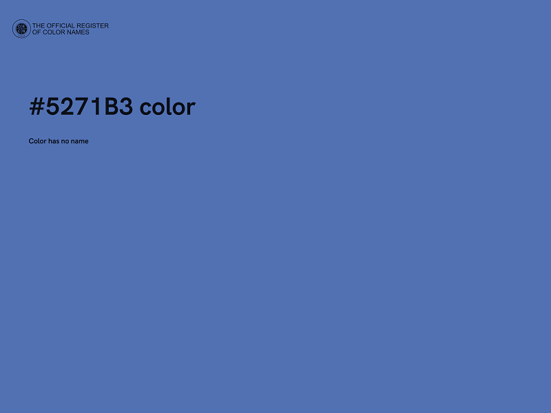 #5271B3 color image