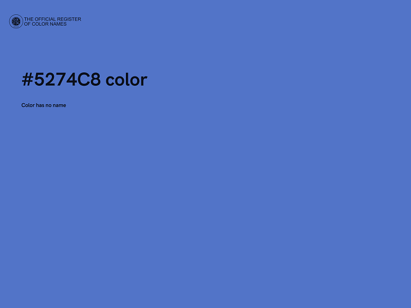 #5274C8 color image