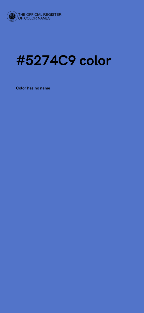 #5274C9 color image