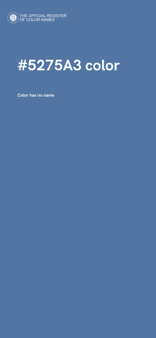#5275A3 color image