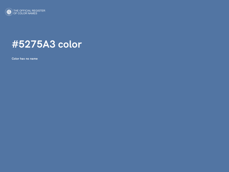 #5275A3 color image