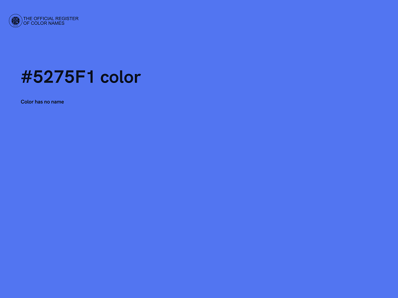 #5275F1 color image
