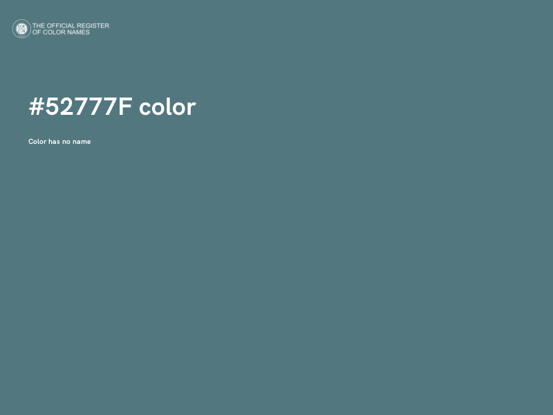 #52777F color image