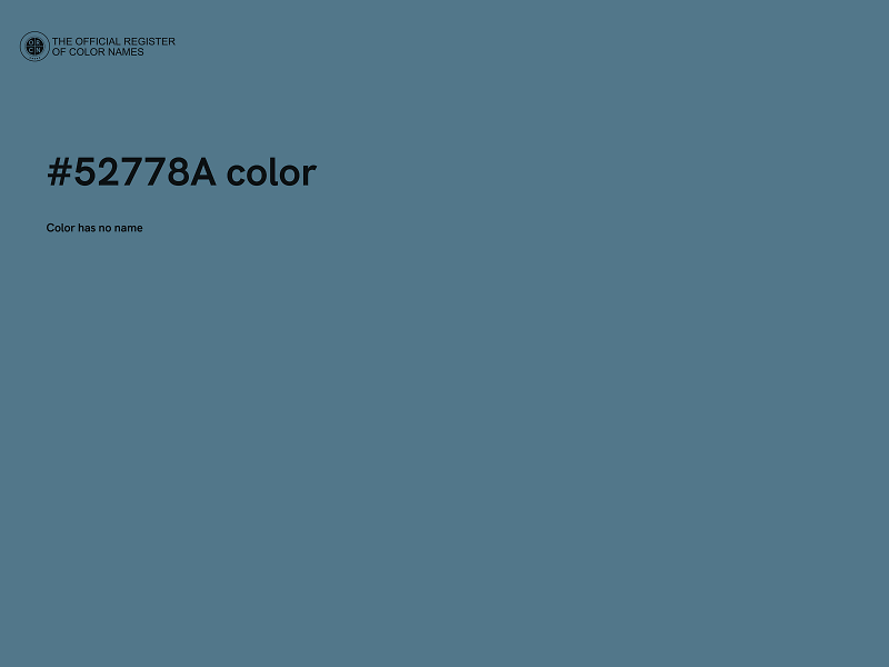 #52778A color image