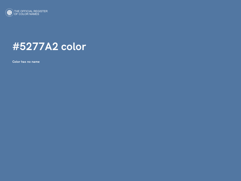 #5277A2 color image