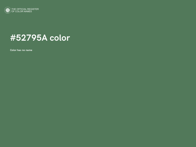 #52795A color image