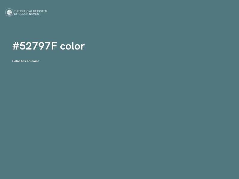 #52797F color image