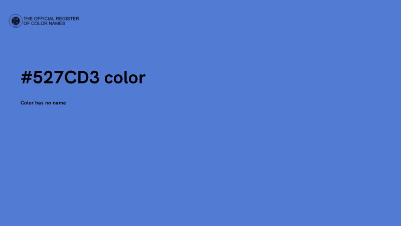 #527CD3 color image