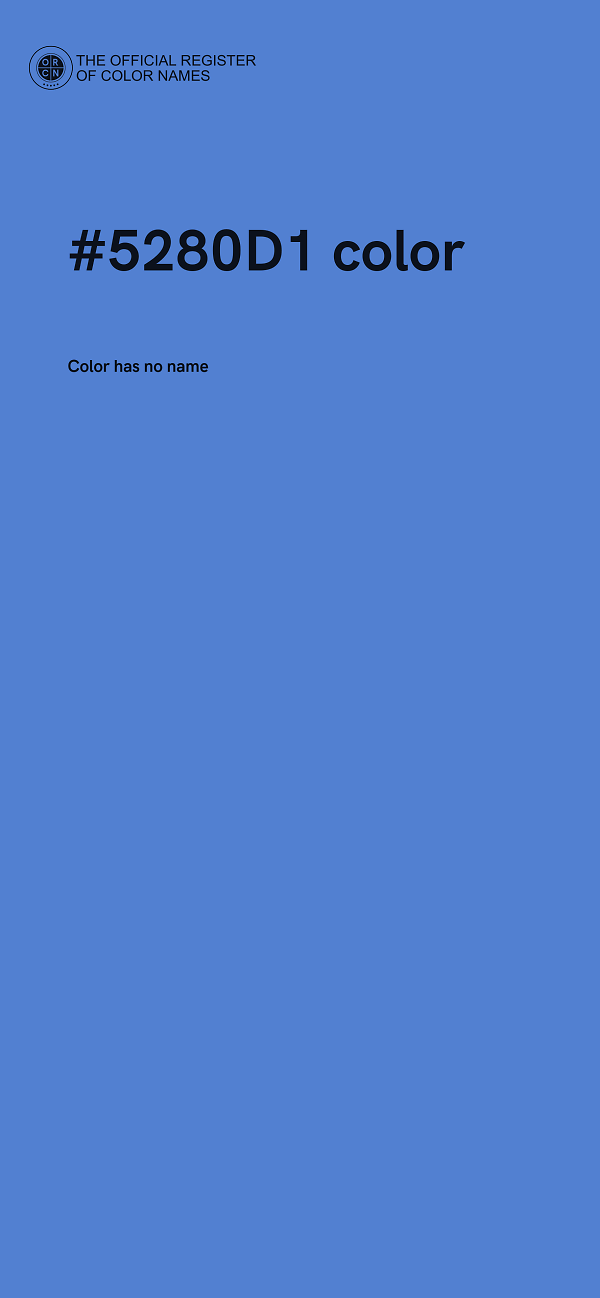 #5280D1 color image