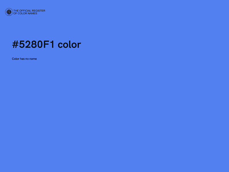 #5280F1 color image