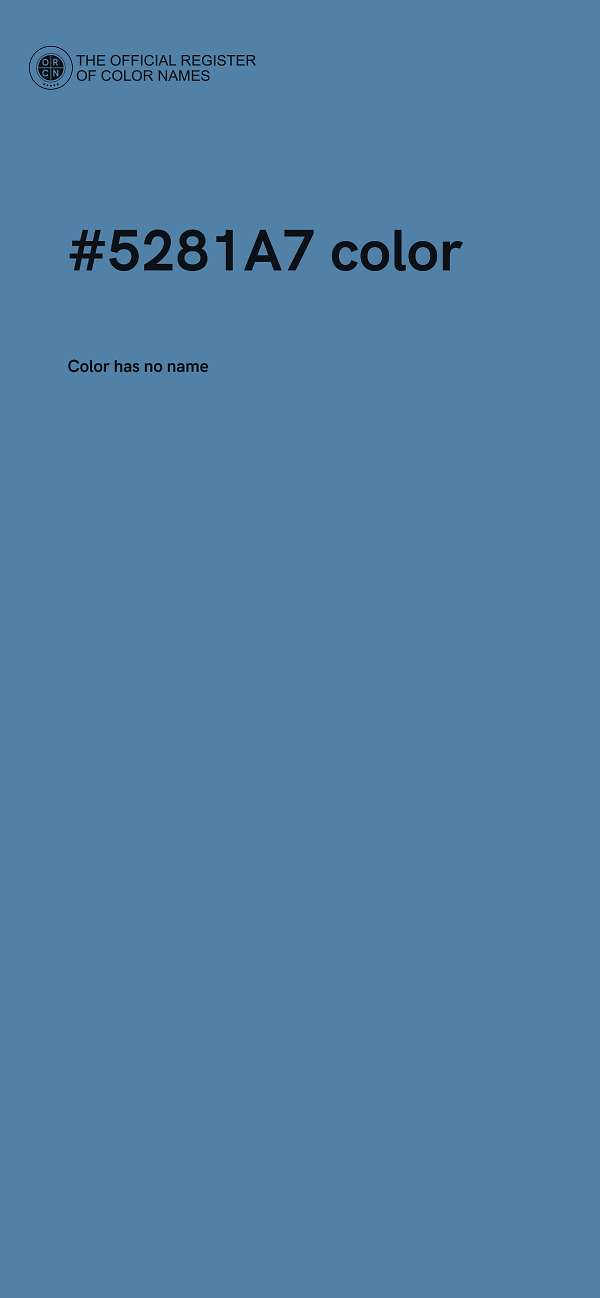 #5281A7 color image