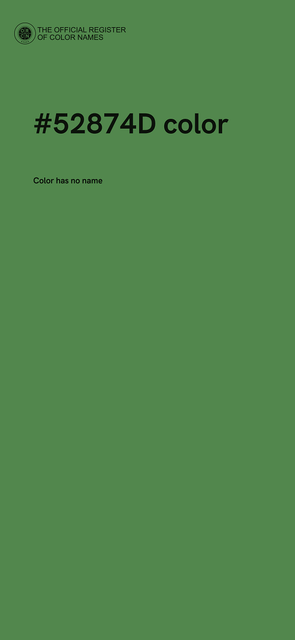 #52874D color image