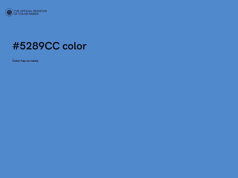 #5289CC color image