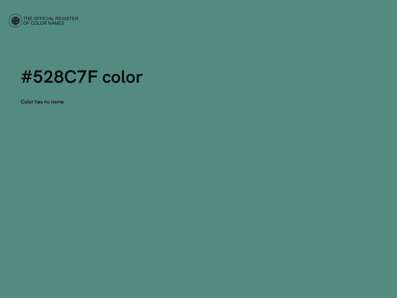 #528C7F color image