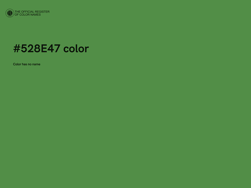 #528E47 color image
