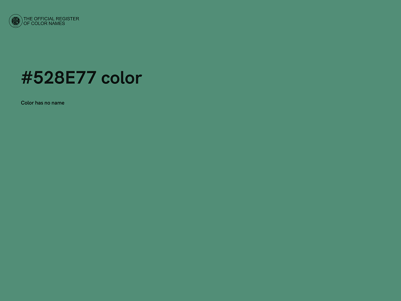 #528E77 color image