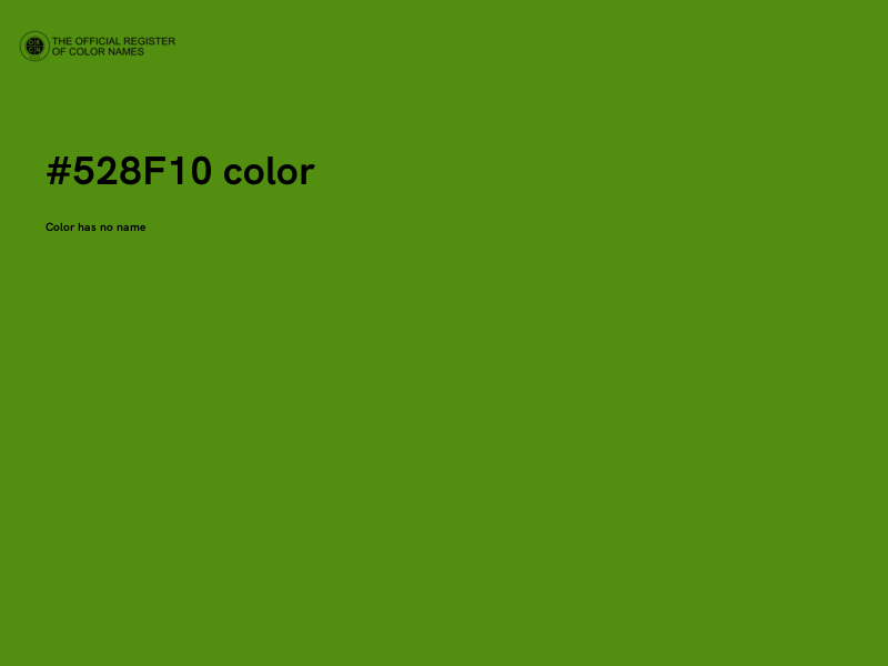 #528F10 color image