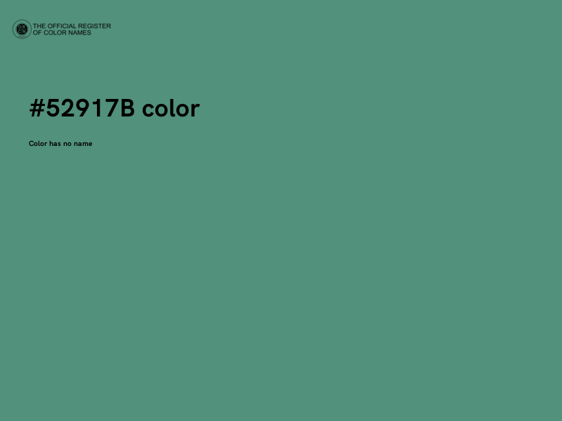 #52917B color image