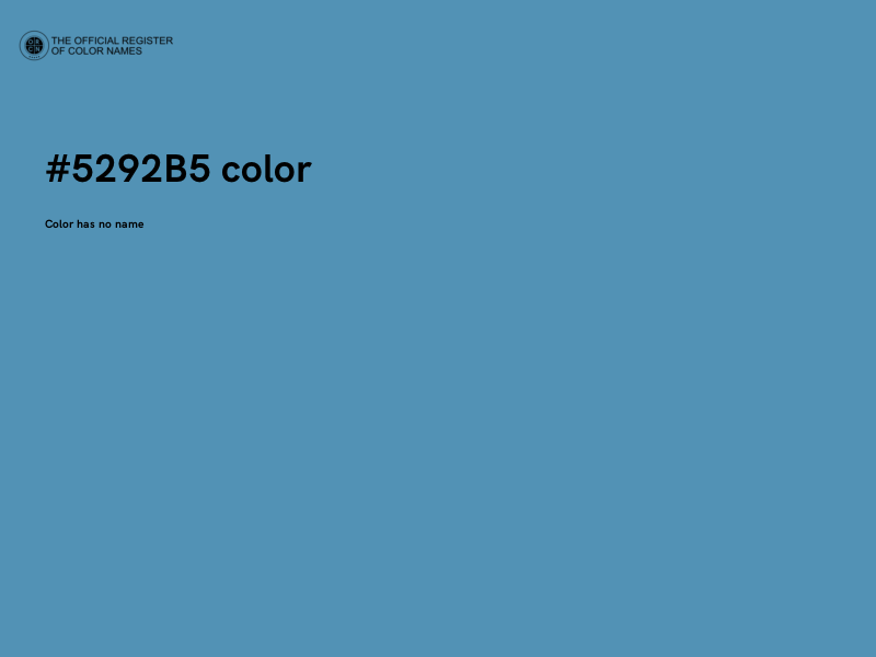 #5292B5 color image