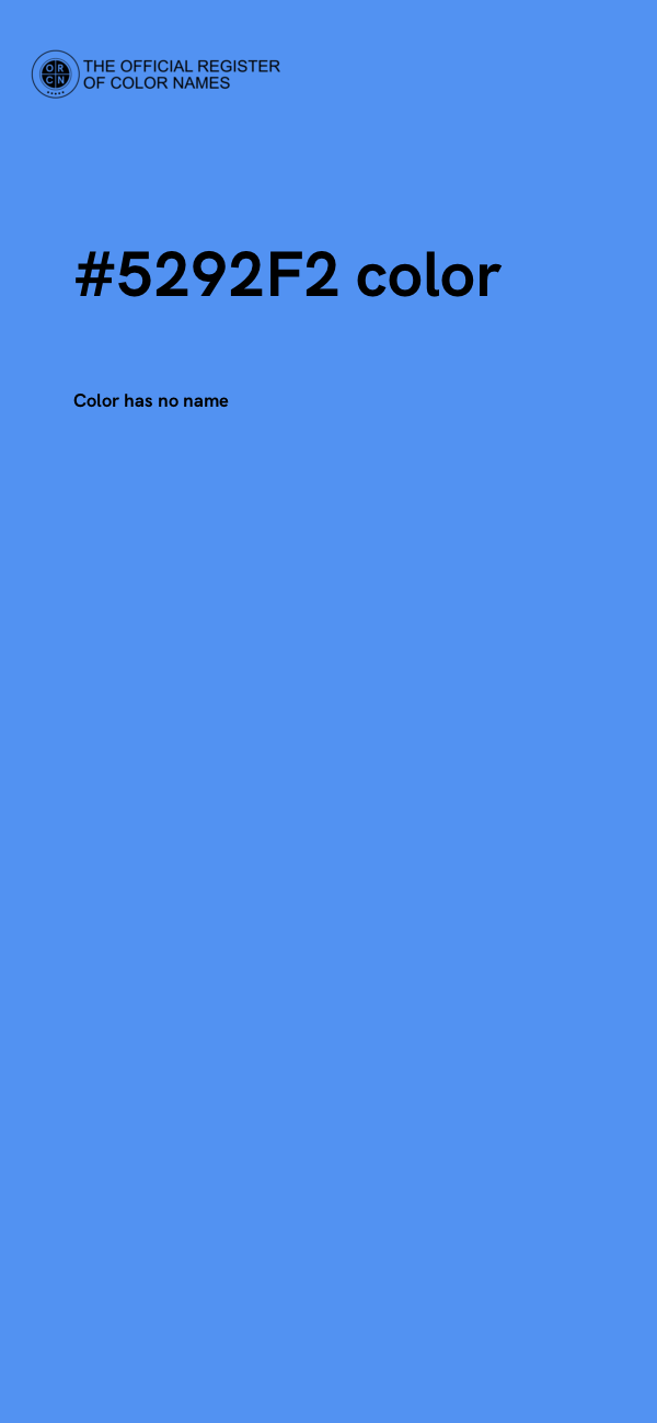 #5292F2 color image
